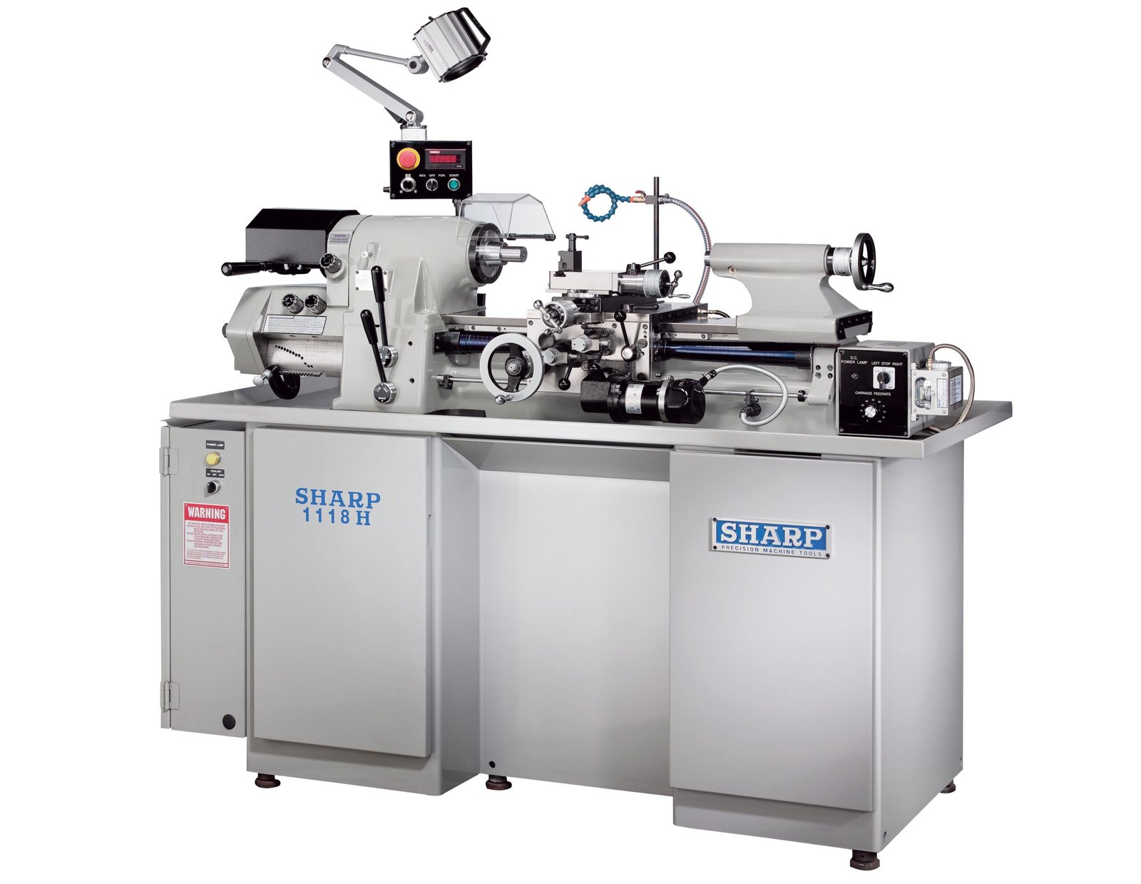 01_1118H.jpg Sharp Industries 220V 11” x 18” Toolroom Lathe 1118H