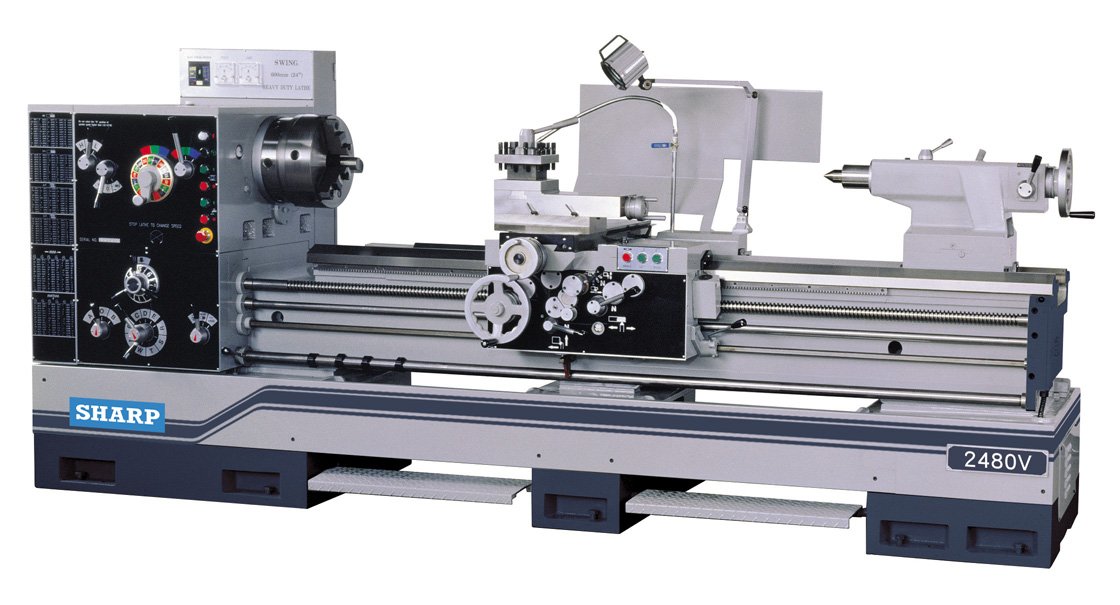 09_V20Series_0-1.jpg Sharp Industries 440V 24” x 80” V Series Heavy Duty Precision Lathes 2480V