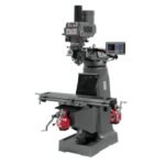 Jet JTM-4VS Mill With 3-Axis ACU-RITE 203 DRO (Quill) With X and Y-Axis Powerfeeds and Power Draw Bar 690139