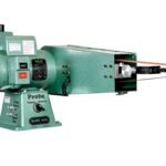 Burr King 2” x 72” Two Wheel Model 720 Fixed Speed 120V Single Phase Probe Belt Grinder with Air Tension 16300A