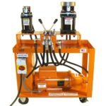Huth 220V Single Phase 5HP Portable Vertical Dual Head Broad Range Tube Expander 1674V