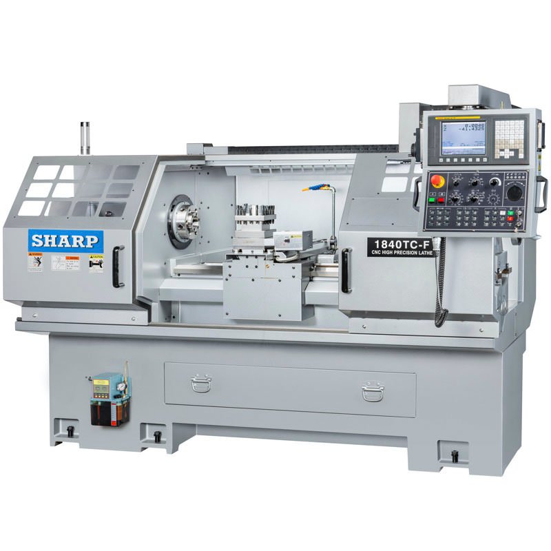1840TC-F.jpg Sharp Industries 220V 18” x 40” TC-F Series CNC Precision Flat Bed Lathe 1840TC-F