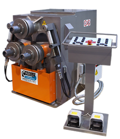 304HV.png Carell Industrial Comac 3000 Series 220V Three Phase 2” Pipe Double Pinch Hydraulic Angle Roll 304HV