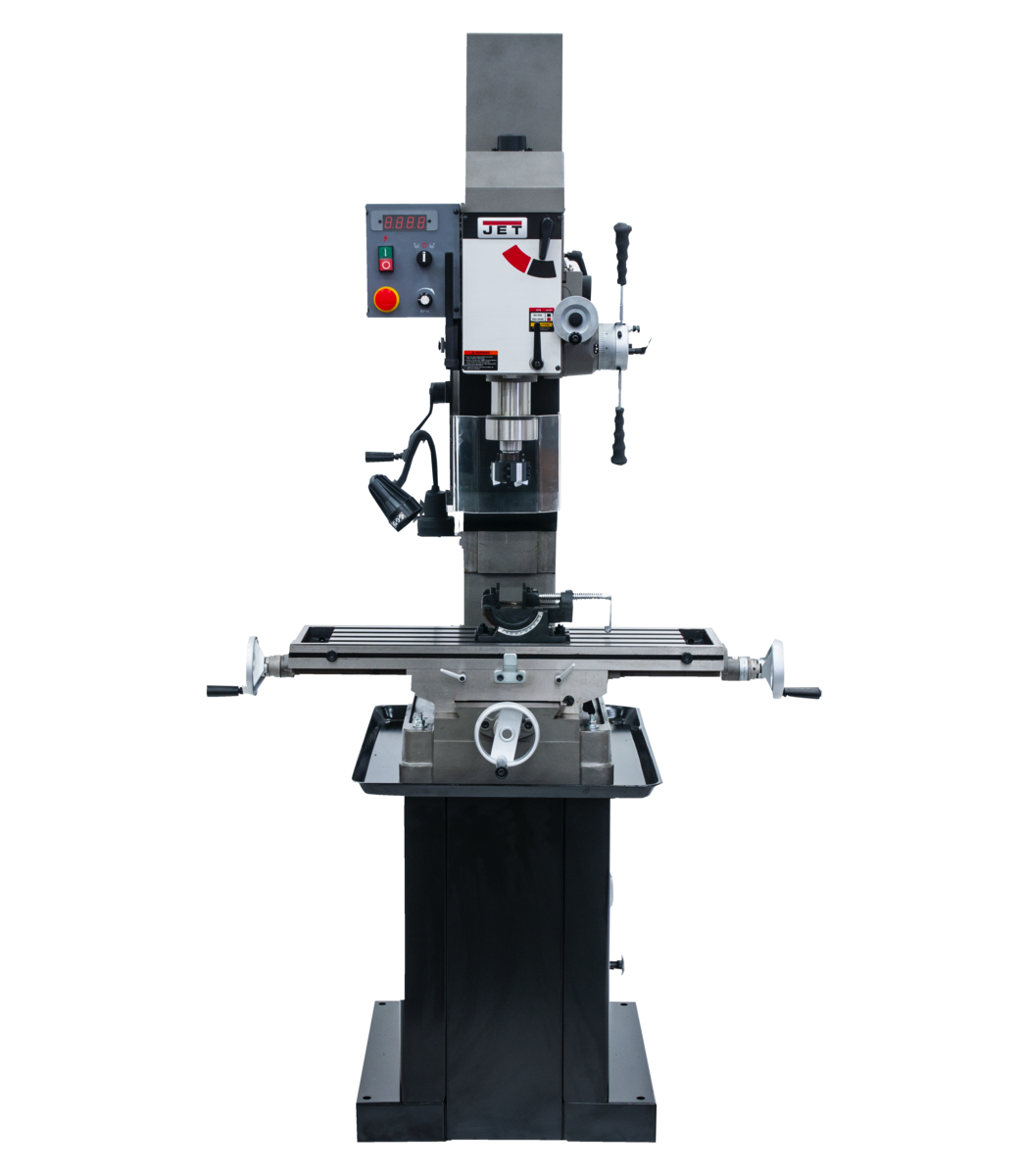 351154_main.png.png Jet JMD-45VSPF Variable Speed Square Column Geared Head Mill/Drill with Newall DP700 2-Axis DRO 351154