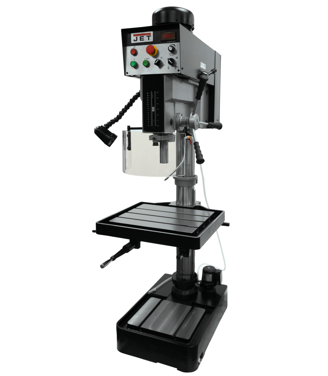354226_main.png.png Jet JDP-20EVST-460, 1-1/2" Drilling Capacity, 2HP, 460V, 3Ph with Forward and Reverse Tapping capability 354226