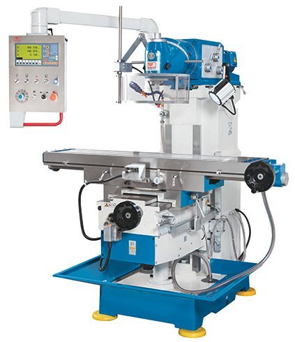 362694_hpt_-UWF1_2.jpg Knuth 4HP 54"x12" UWF 1.2 Compact Universal Milling Machine with Swiveling Vertical Head 362694