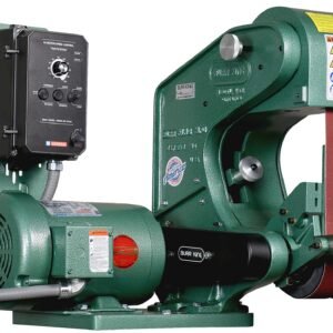 Burr King 2” x 48” Three Wheel Model 482 Variable Speed 1 HP 120V Single Phase Belt Grinder 41110