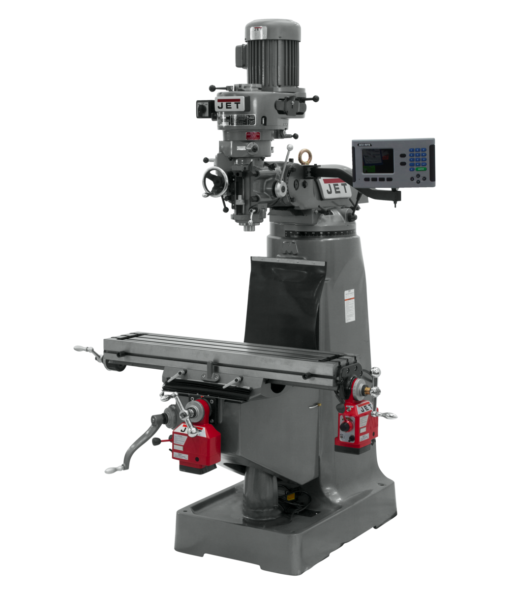 690161_main.png.png Jet JTM-1 Mill With ACU-RITE 203 DRO , X and Y-Axis Powerfeeds 690161