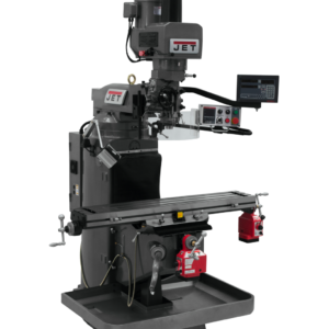 Jet JTM-949EVS Mill With 3-Axis Newall DP700 DRO (Knee) With X and Y-Axis Powerfeeds and Air Powered Draw Bar 690543