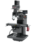 Jet JTM-1050EVS2/230 Mill With 3-Axis Newall DP700 DRO (Quill) With X-Axis Powerfeed and Air Powered Draw Bar 690645