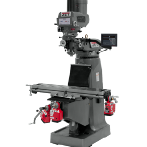 Jet JTM-4VS Mill With 3-Axis Newall DP700 DRO (Quill) With X, Y and Z-Axis Powerfeeds and Power Draw Bar 691170