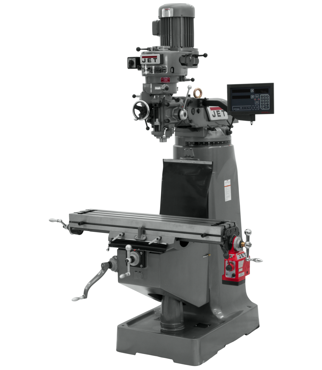 691191_main.png.png Jet JTM-1 Mill With 3-Axis Newall DP700 DRO (Quill) With X-Axis Powerfeed 691191