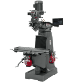 Jet JTM-1 Mill With 3-Axis Newall DP700 DRO (Quill) With X and Y-Axis Powerfeeds 691192