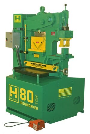 80-242BWeb.jpg Uni-Hydro 80-24 220V Single Phase 80 Ton Hydraulic Ironworker 108010
