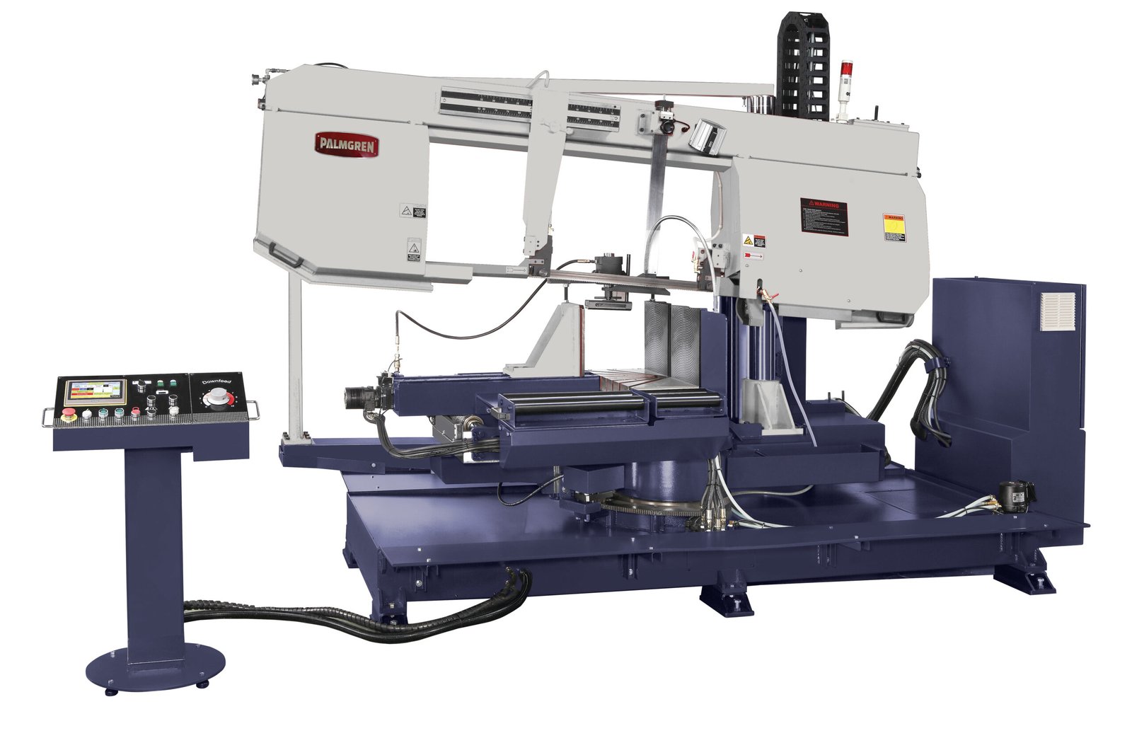 9684484.jpg Palmgren 5HP 230V Three Phase 18” Semi-Automatic Dual Miter Horizontal Band Saw 9684484