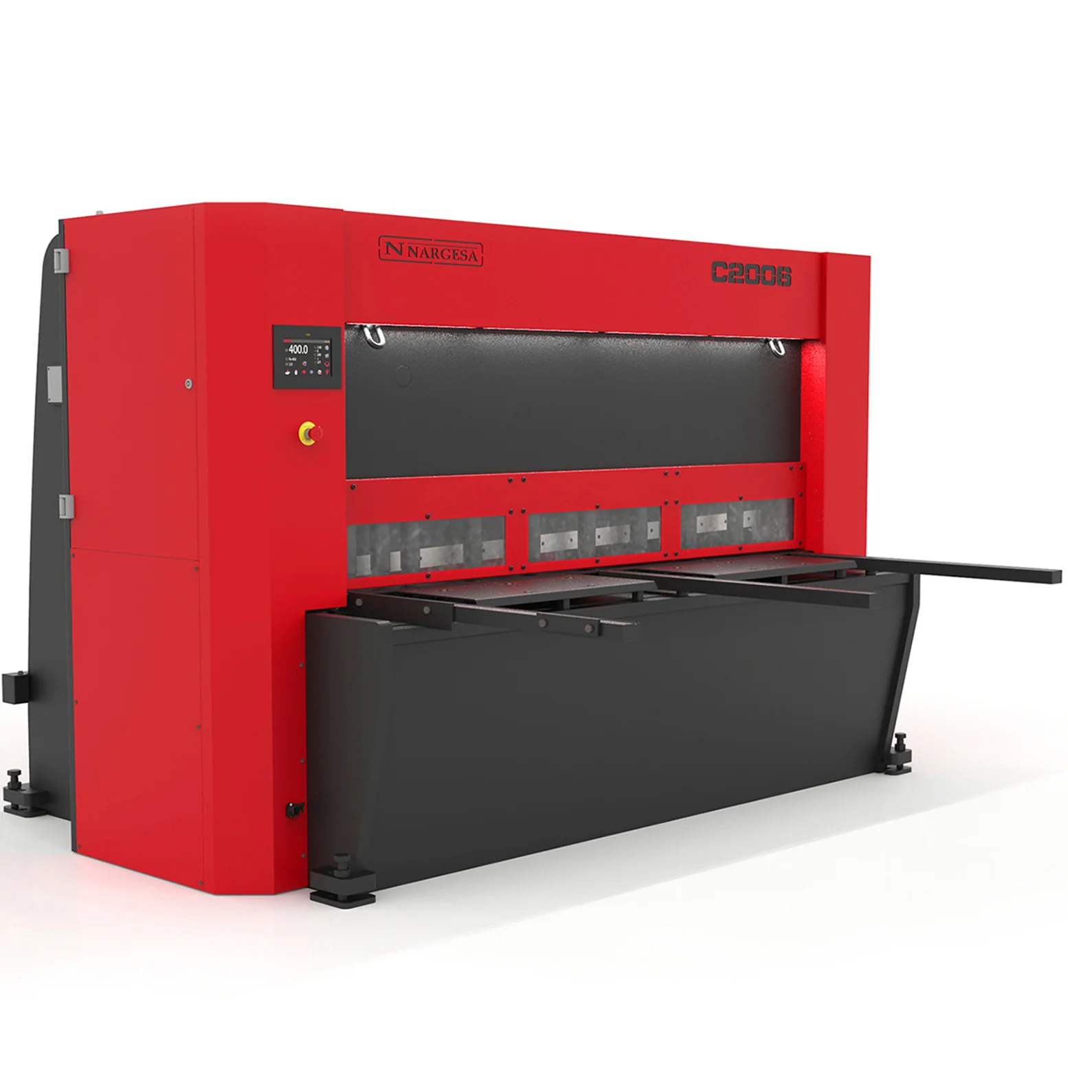 C2006CNC-1.png Quantum Machinery Nargesa 6.5ft 480V Three Phase Hydraulic Vertical Cut Shear with CNC Control C2006