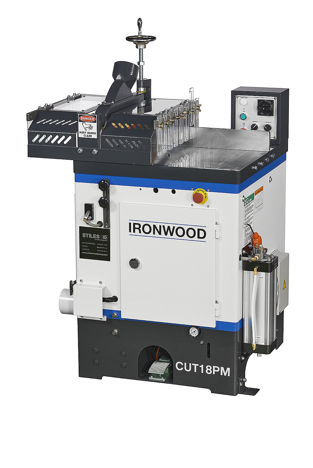 CUT18L20PM20Front_0.jpg Ironwood 230V 18” Plastics & Metals Cut Off Saw with Left Hand Feed Direction CUT18L/R PM