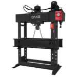 Dake EM-120 H-Frame 220V Three Phase 120Ton Electric & Manual Heavy-Duty Hydraulic Shop Press 971014