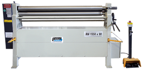 HRM-2.png Carell Industrial HRM Series 5’ x 14Ga 230V Three Phase 3-Roll Hydraulic Initial-Pinch Plate Roll 1550x90