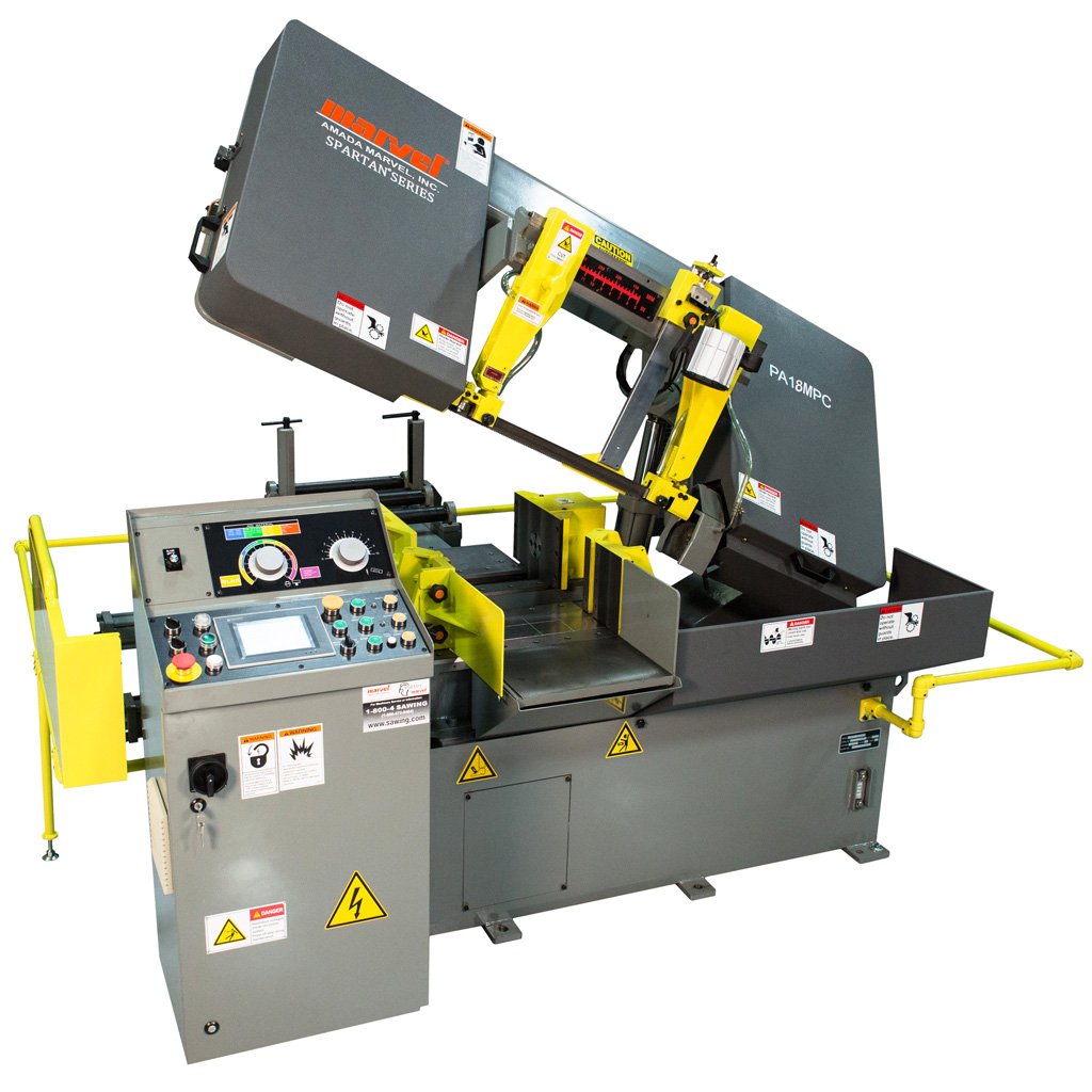PA18MPC.jpg Marvel 7.5 HP 230V Three Phase Horizontal Scissor Style Band Saw PA18MPC