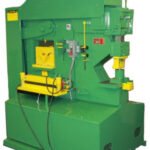 Uni-Hydro 7.5HP 220V Single Phase PRO 150 Ton Ironworker with 24” Bar Shear Blade & 12” Throat Depth 115010