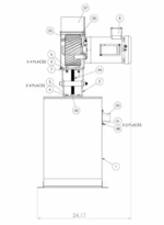 Kalamazoo Industries 3HP 230V Three Phase 4” x 90” Grinder with Vacuum KS490V – Image 2