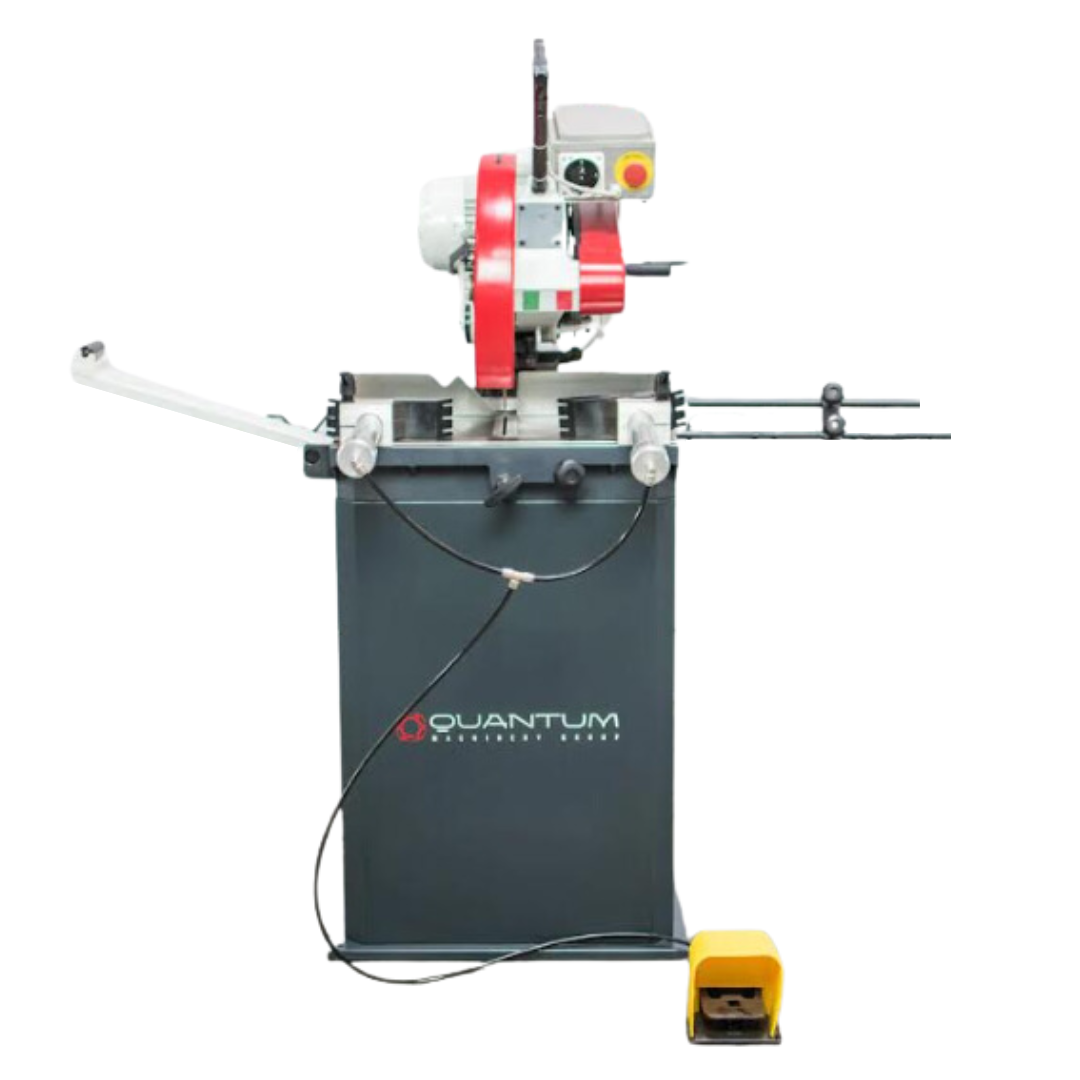 TA4002028529.png Quantum Machinery 15.75” 220V Three Phase Manual Non-Ferrous Circular Aluminum Cutting Saw TA 400