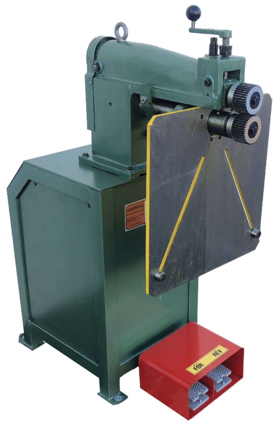 TK POWER CRIMPER BEADER CUT SHEET Tin Knocker 18Ga. 230V Three Phase Power Crimper Beader TK PC-B