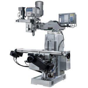 Sharp Industries 440V 50” Variable Speed 3 Axes CNC Vertical Knee Mill with NT-40 Spindle TMV-I/MP-3 G2