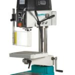 Clausing Erlo Belt-Drive 230V Three Phase 19.7” 10-Speed Step-Pulley Round-Column Bench Drill Press KS18