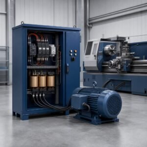 Industrial rotary phase converter system