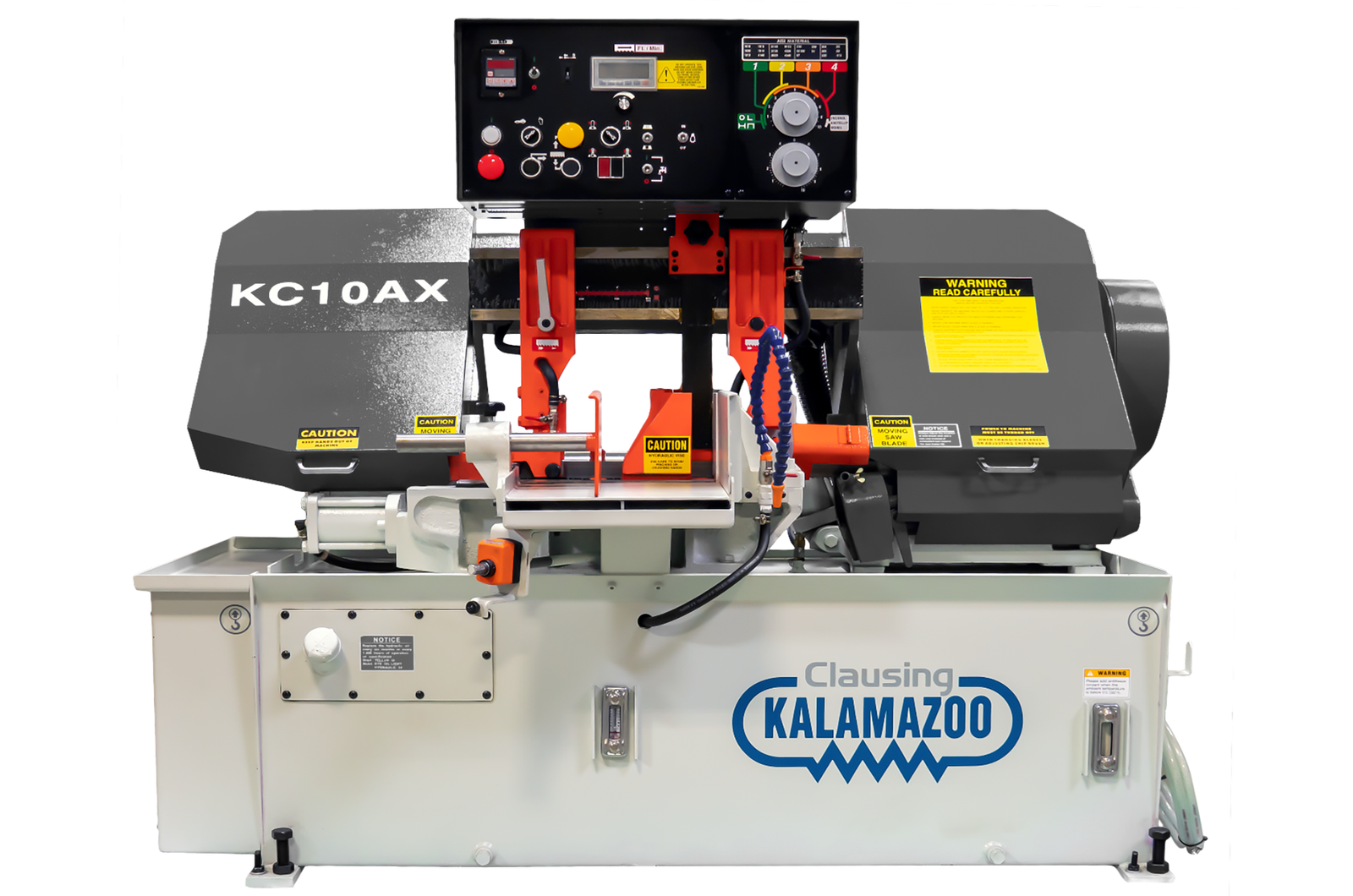kc10ax_front_hi-res_1-1.png Clausing Kalamazoo 230V Three Phase 10”x11” Variable Speed Automatic Horizontal Bandsaw KC10AX
