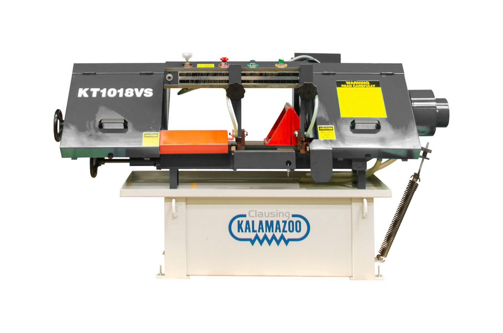 kt1018vs-1_0.png Clausing Kalamazoo 220V Single Phase 10”x18” Manual Variable-Speed Horizontal Bandsaw KT1018VS1